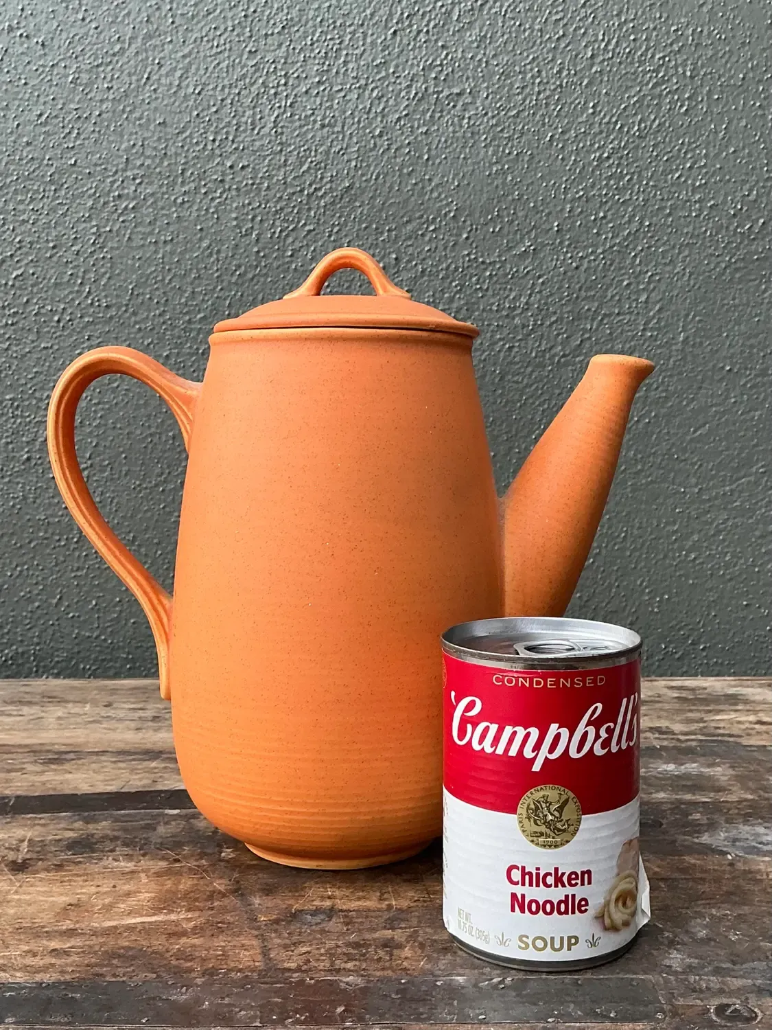 Vintage Original Orange Studio Pottery Coffee Pot — additional photo 4
