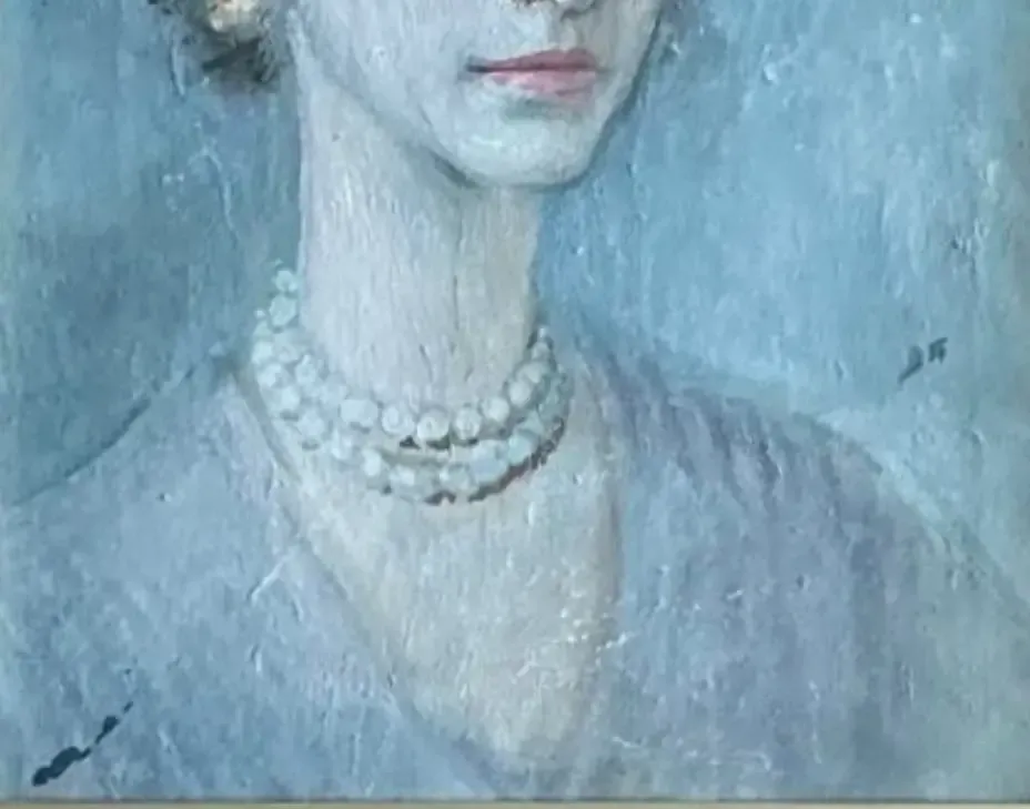 Vintage Original Portrait of Woman on Canvas — additional photo 4