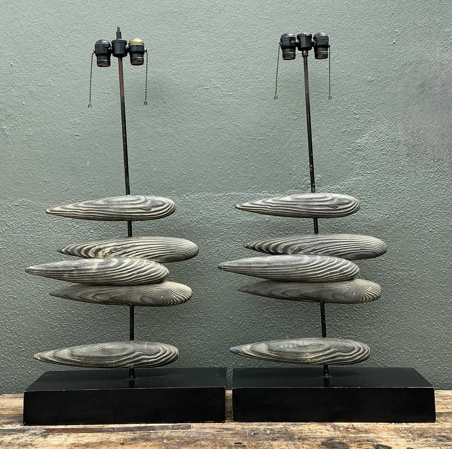 Vintage Original Postmodern Fish Lamps - A Pair — additional photo 2