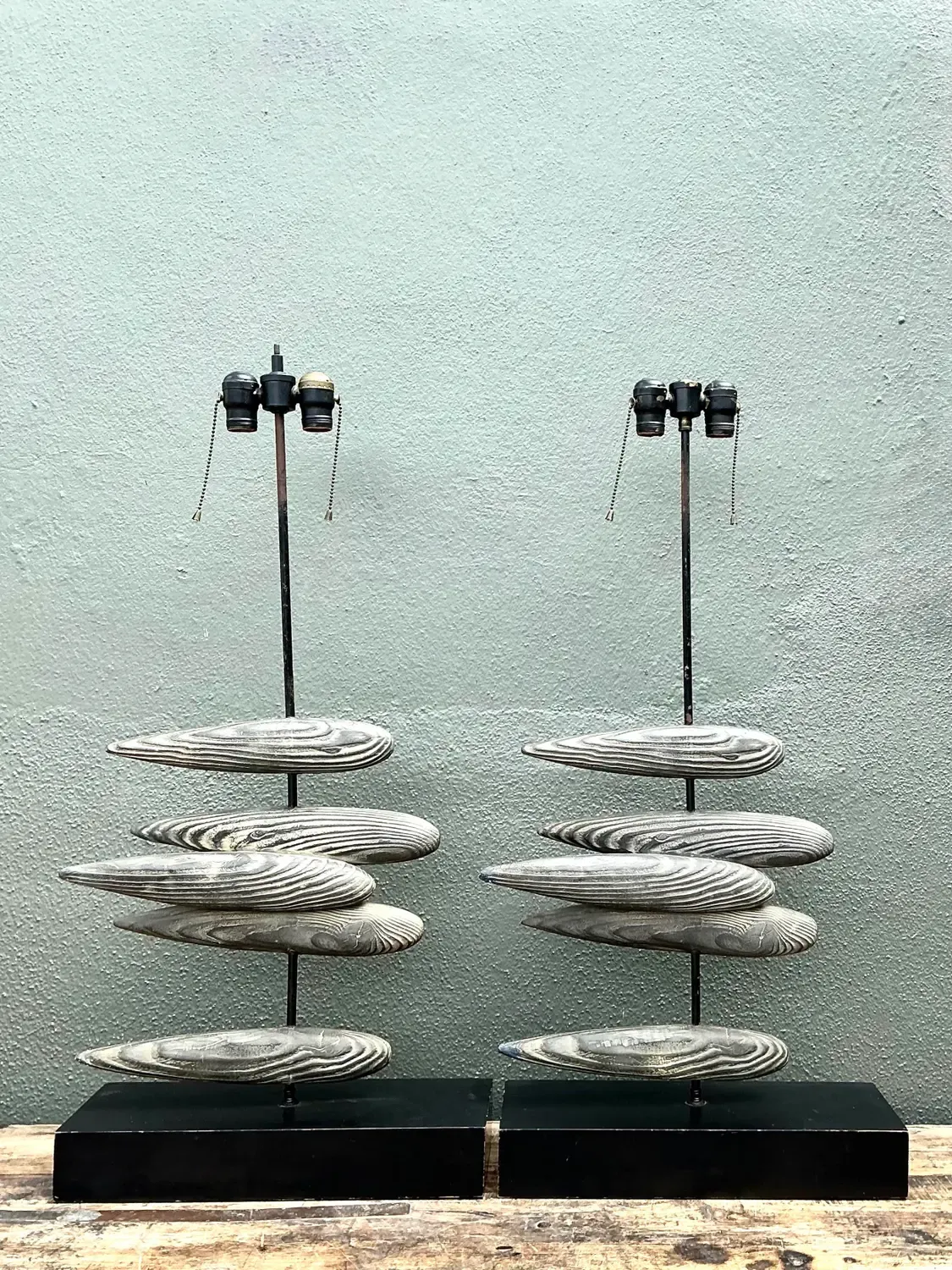 Vintage Original Postmodern Fish Lamps - A Pair — additional photo 3