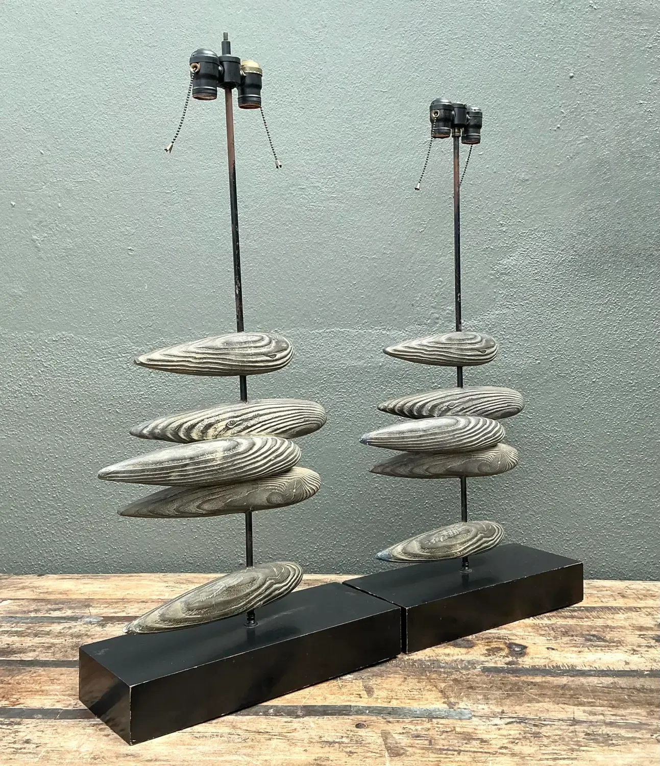 Vintage Original Postmodern Fish Lamps - A Pair — additional photo 4
