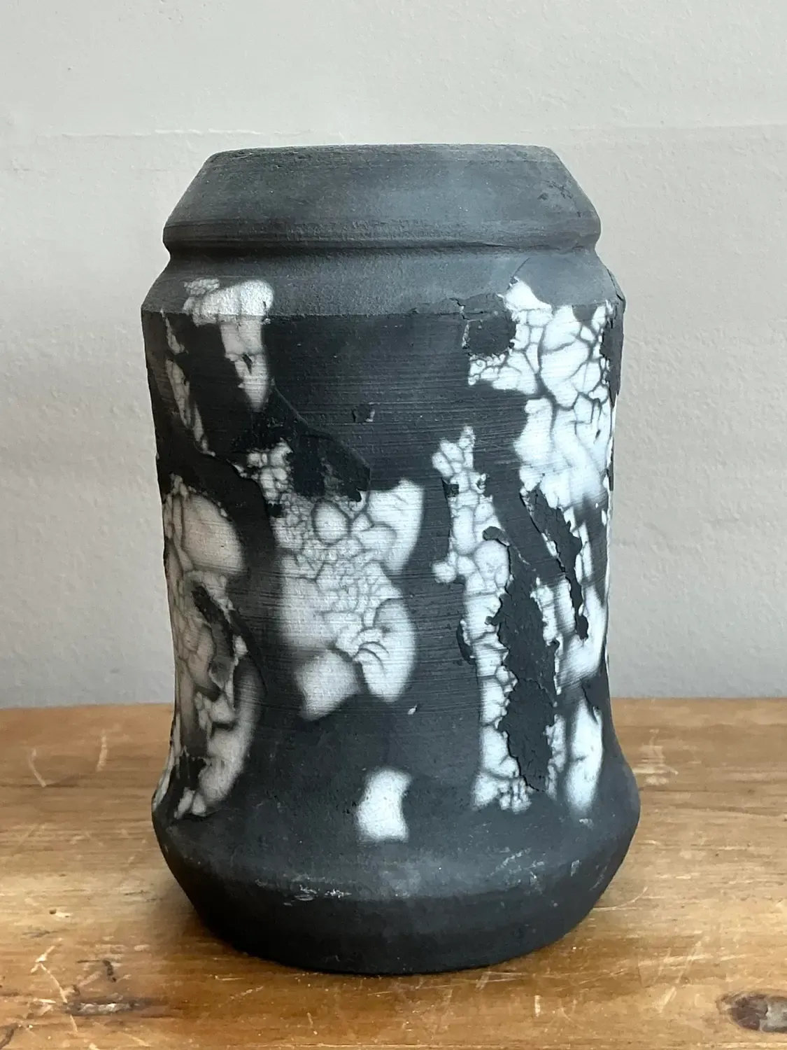 Vintage Original Raku Fired Pottery Vase — additional photo 2