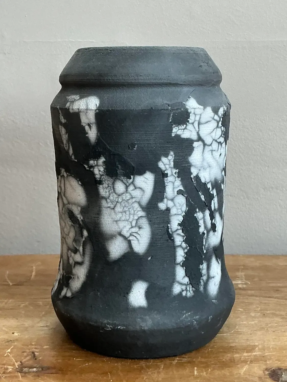 Vintage Original Raku Fired Pottery Vase — additional photo 3