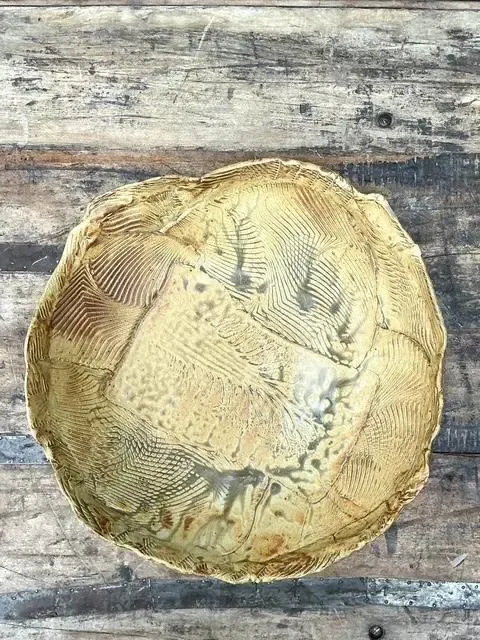 Vintage Original Slab Built Pottery Platter — additional photo 5