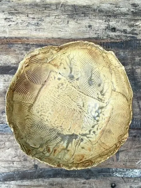 Vintage Original Slab Built Pottery Platter — additional photo 6