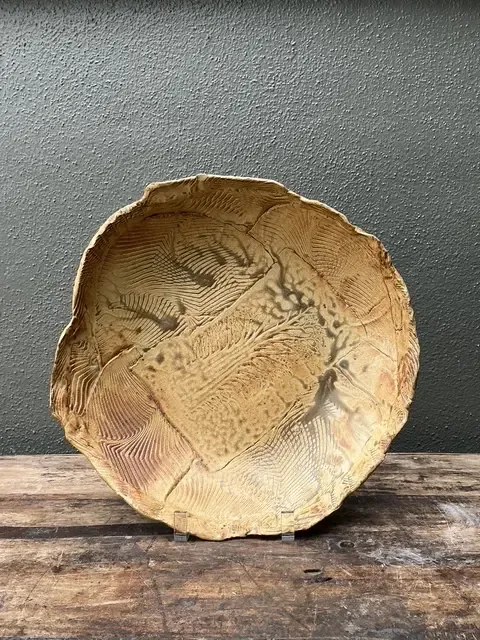 Vintage Original Slab Built Pottery Platter — additional photo 8