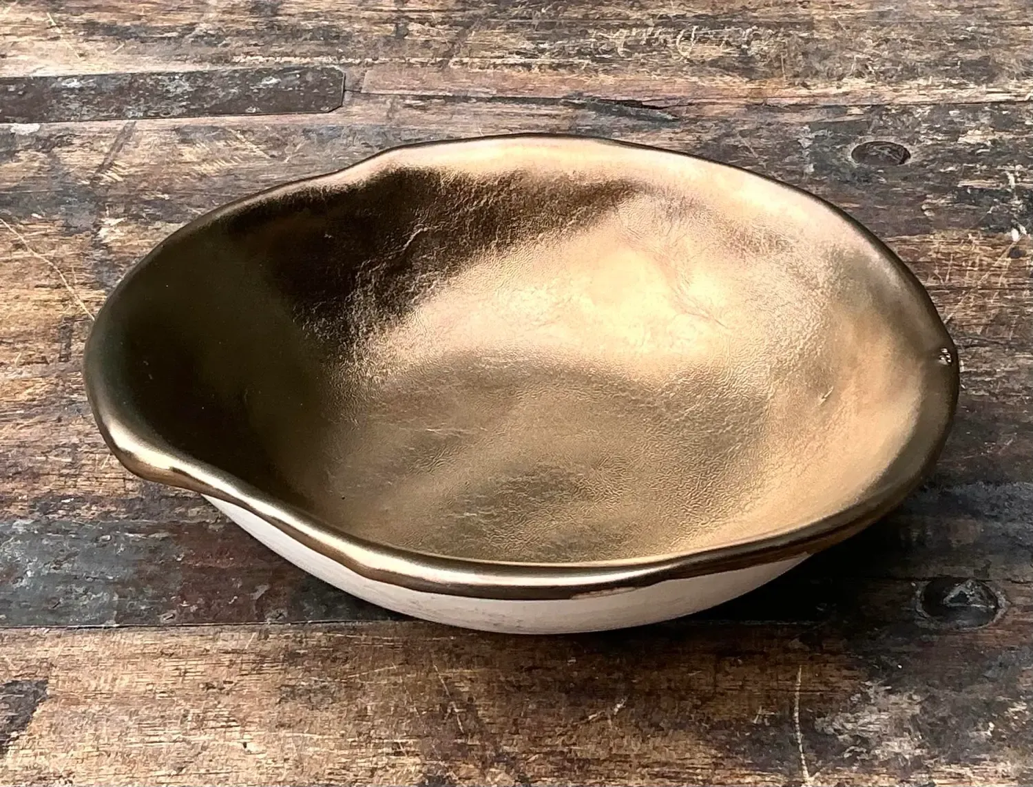 Vintage Original Slab Built Studio Pottery Bowl — additional photo 2