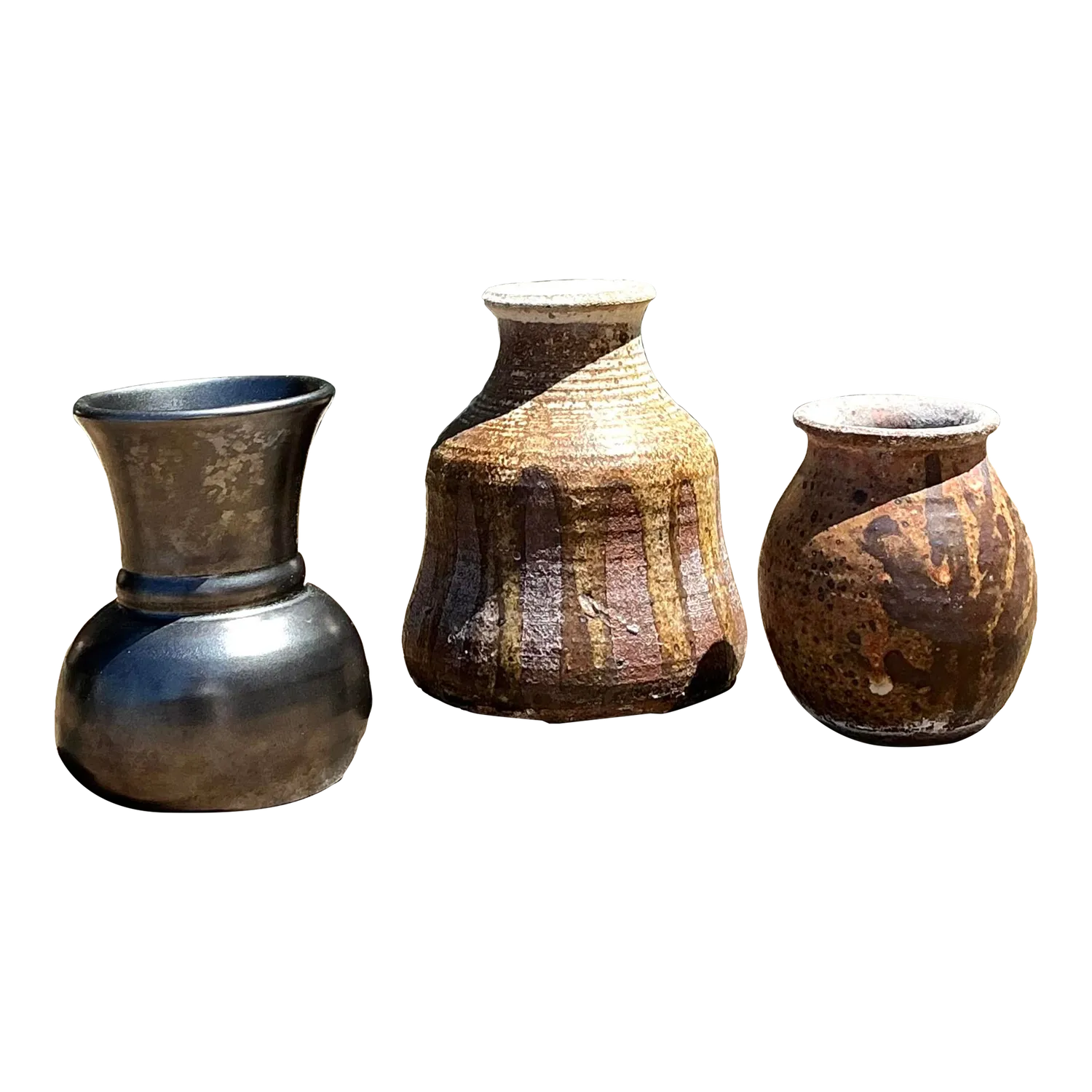 Vintage Original Studio a Pottery Trio of Small Vases