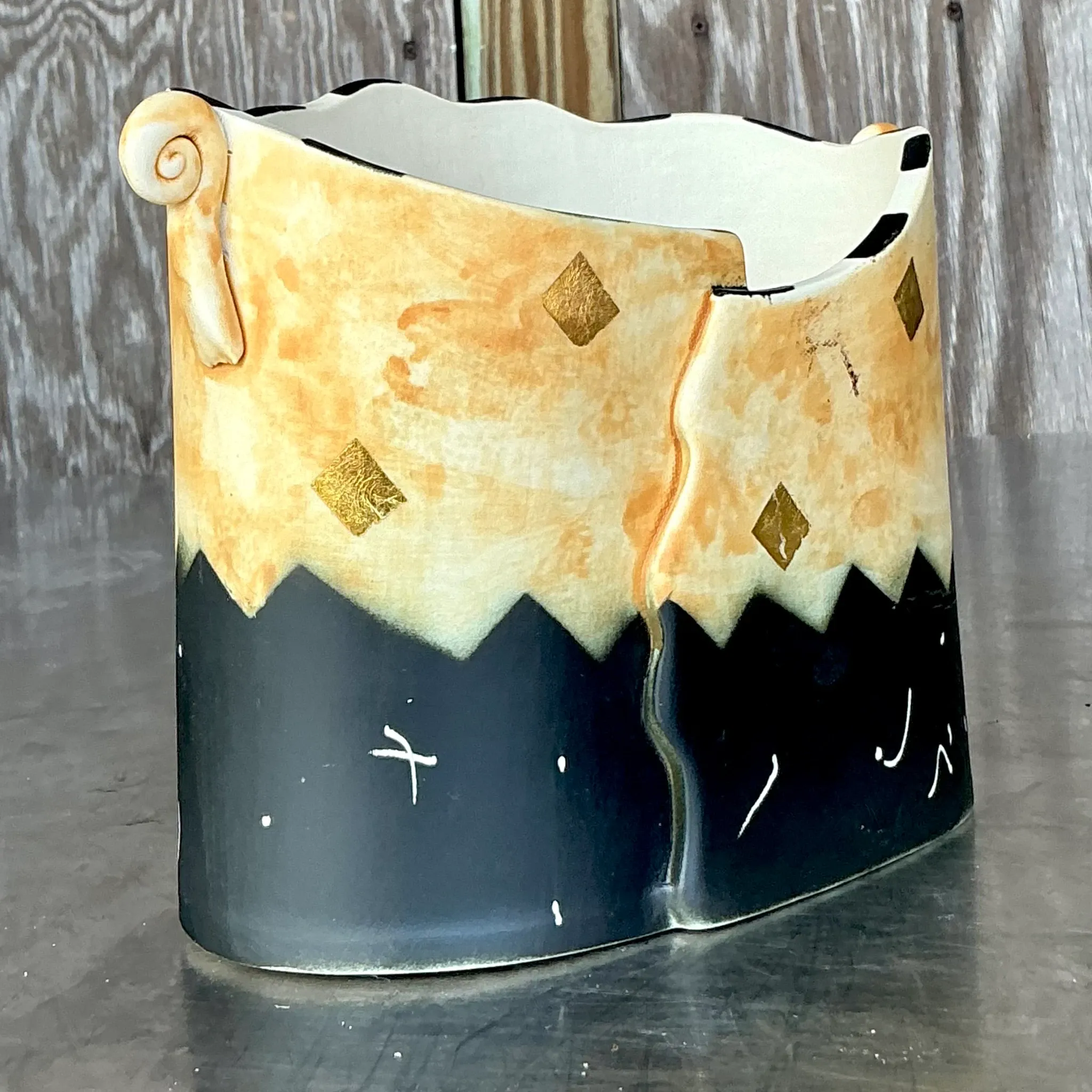 Vintage Original Studio Art Pottery Vessel — additional photo 1