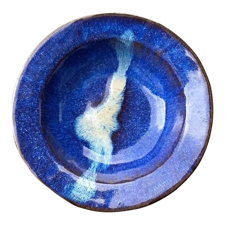 Vintage Original Studio Pottery Blue Bowl — additional photo 5