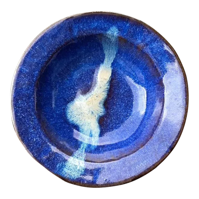 Vintage Original Studio Pottery Blue Bowl — additional photo 5