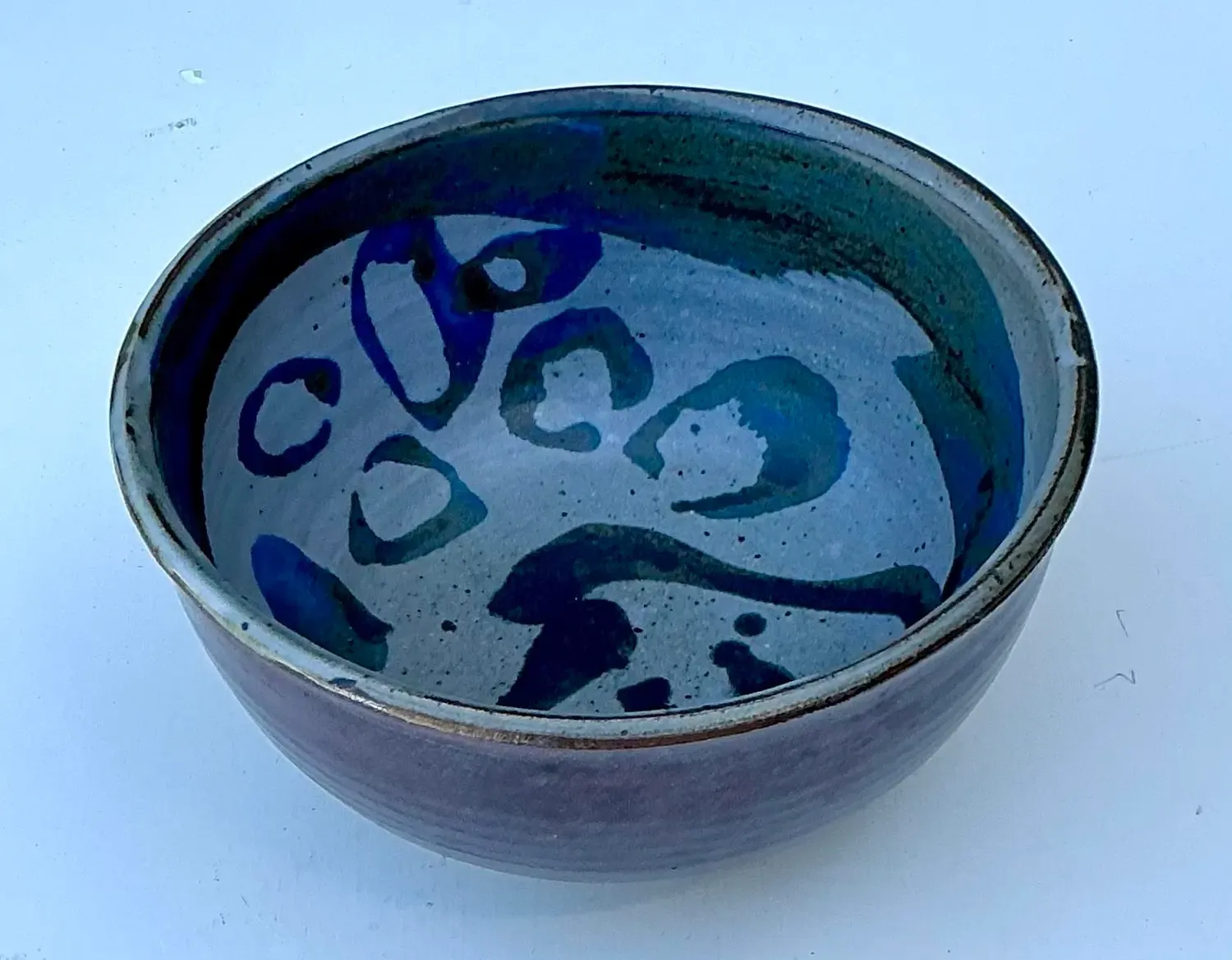 Vintage Original Studio Pottery Bowl - Pottery, 6W x 3H — additional photo 3