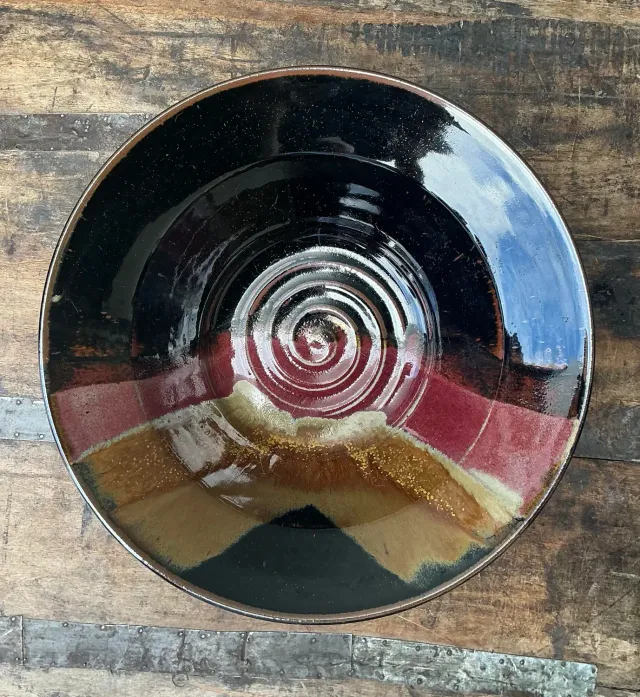Vintage Original Studio Pottery Bowl - Pottery, 11.75W x 3H — additional photo 6