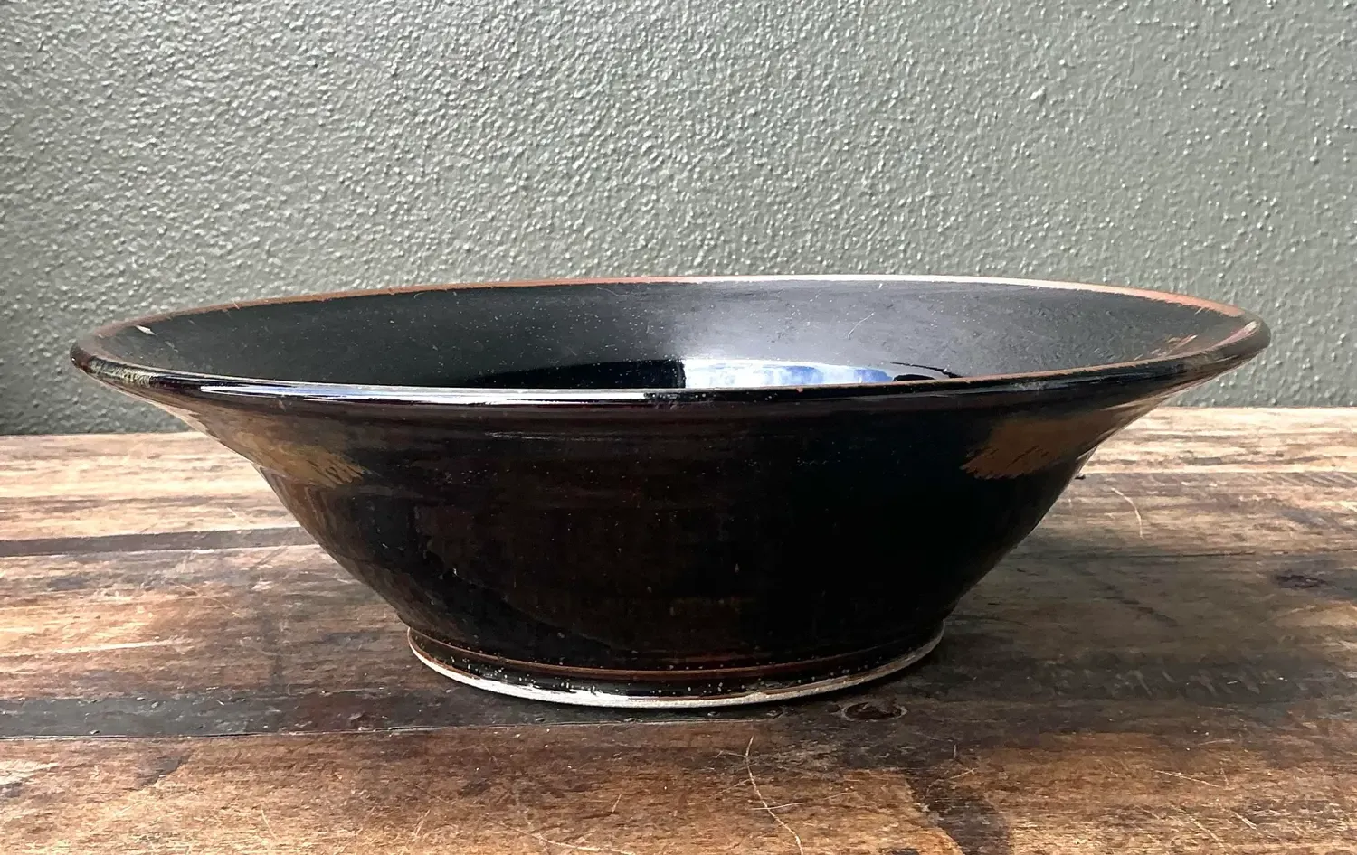 Vintage Original Studio Pottery Bowl - Pottery, 11.75W x 3H — additional photo 7
