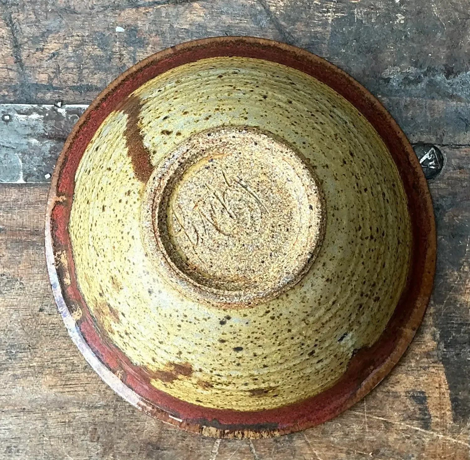 Vintage Original Studio Pottery Bowl - Pottery, 5.25W x 2.5H — additional photo 4