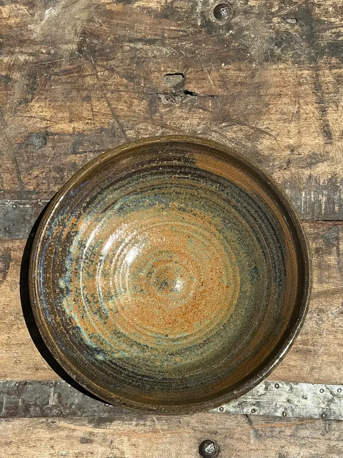 Vintage Original Studio Pottery Bowl - Pottery, 7.5W x 1.75H — additional photo 1