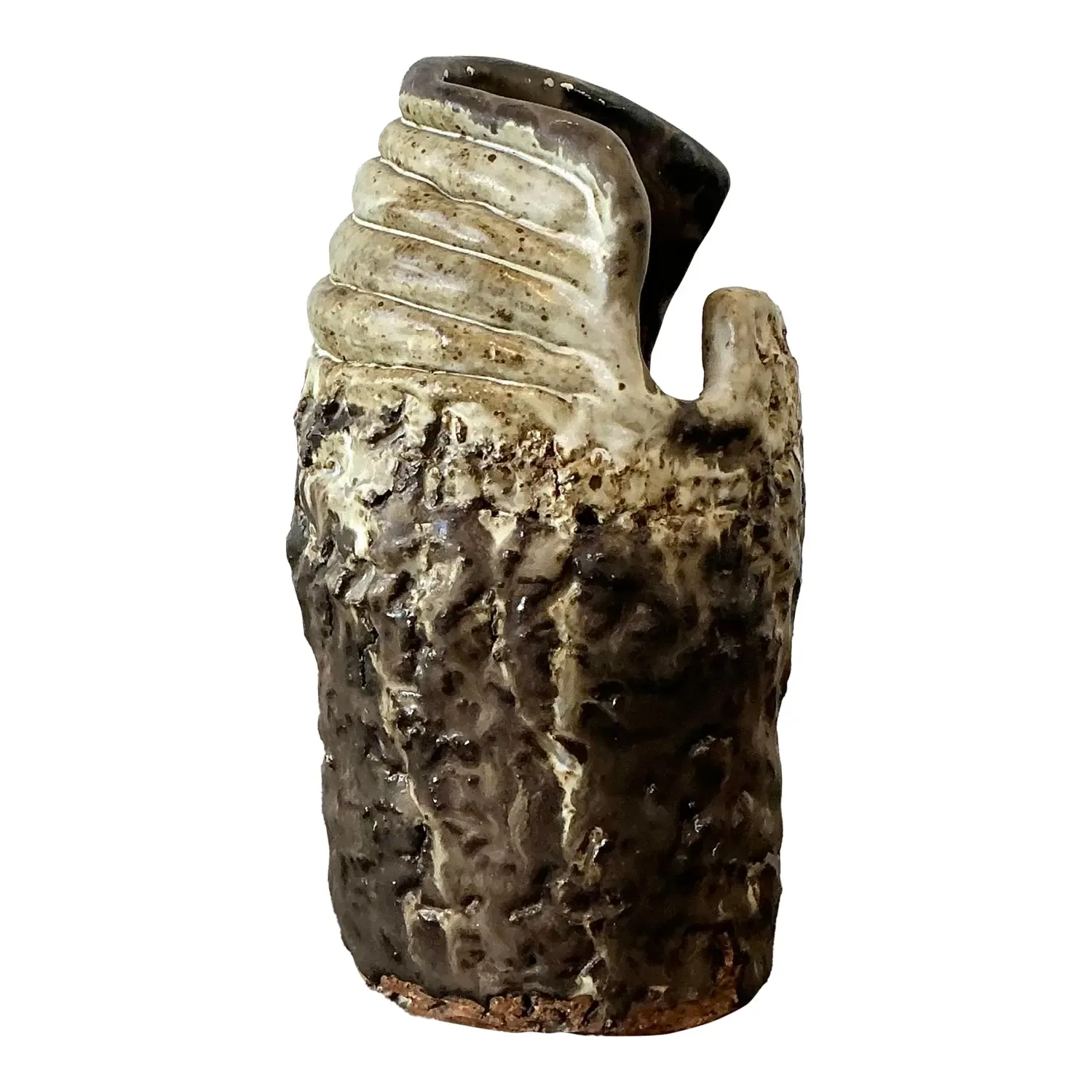 Vintage Original Studio Pottery Coil Vase — additional photo 1