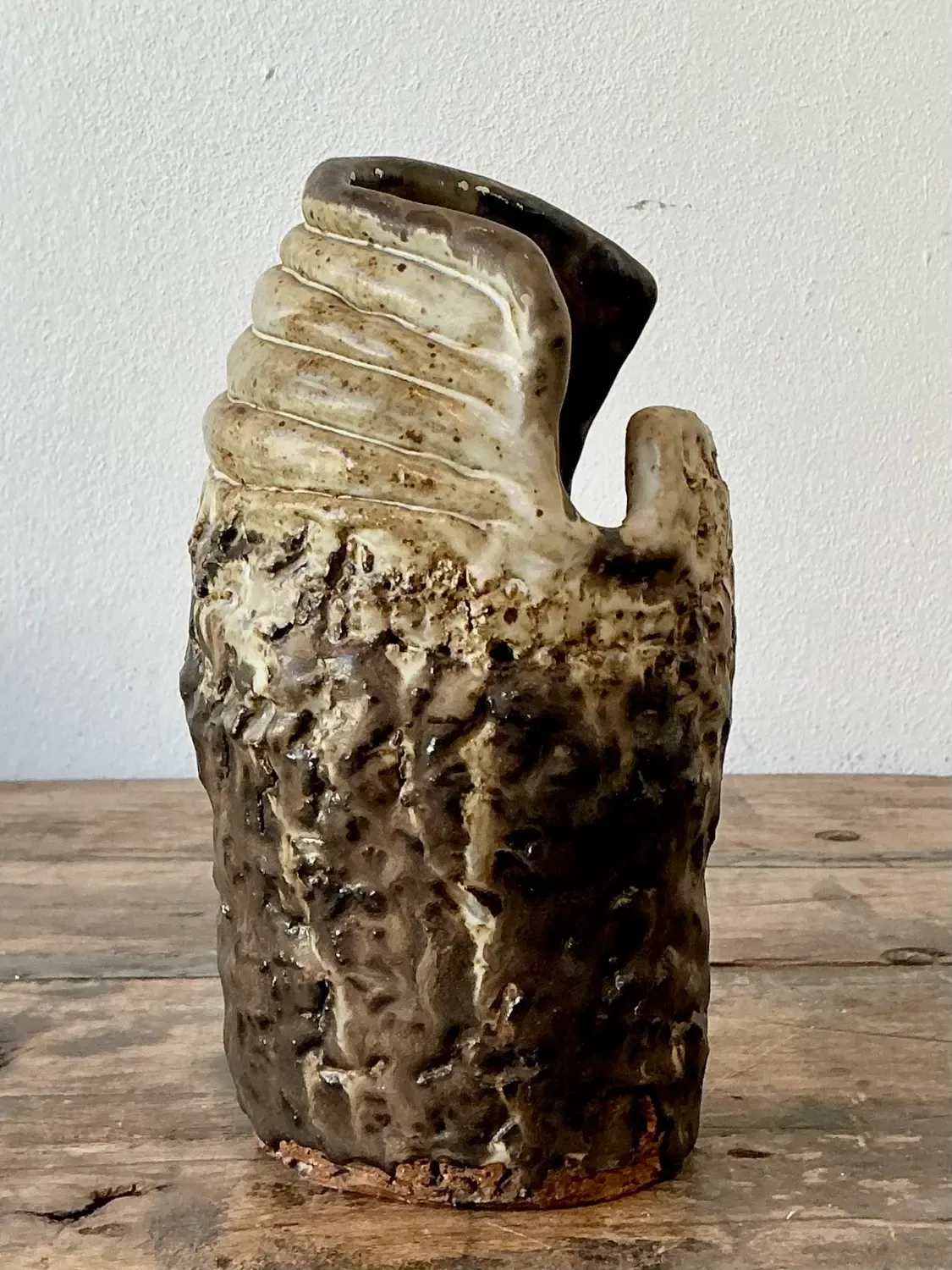 Vintage Original Studio Pottery Coil Vase — additional photo 3