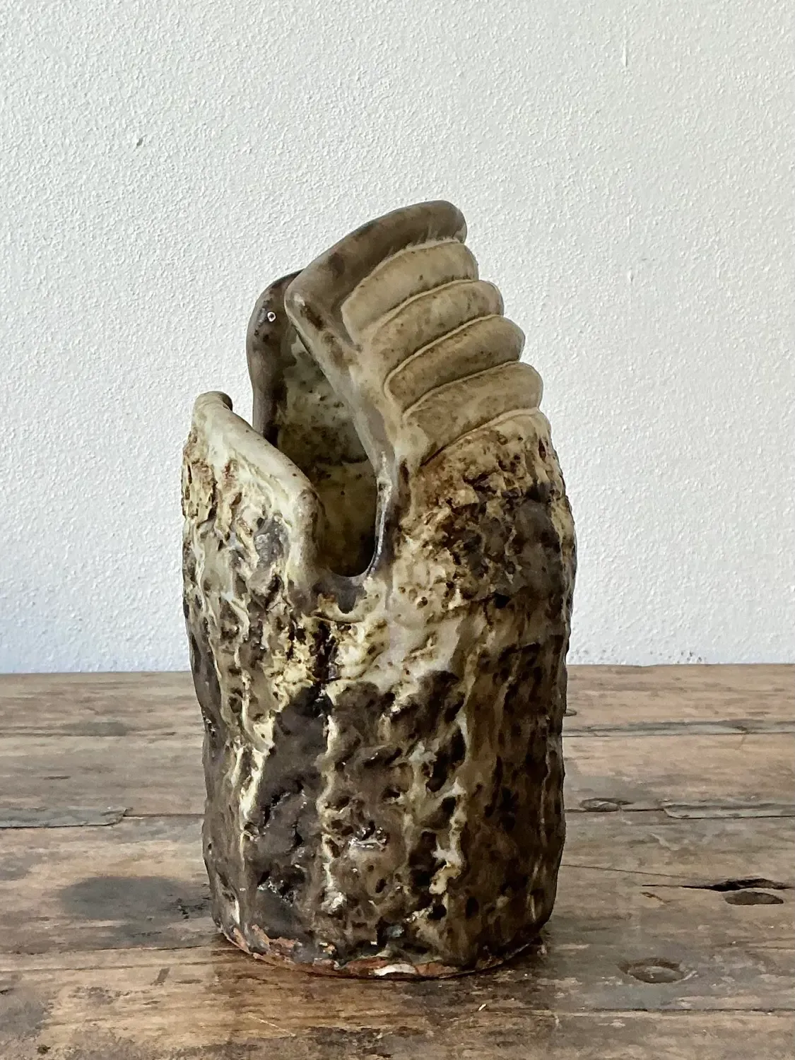 Vintage Original Studio Pottery Coil Vase — additional photo 4