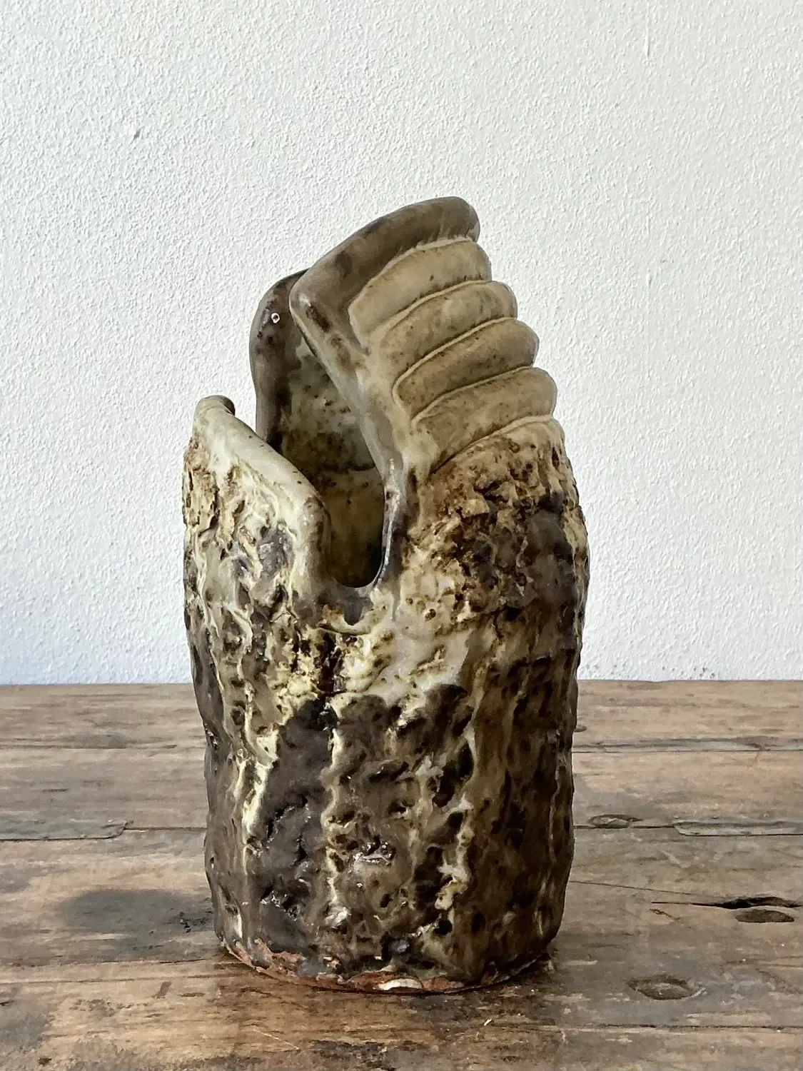 Vintage Original Studio Pottery Coil Vase — additional photo 6