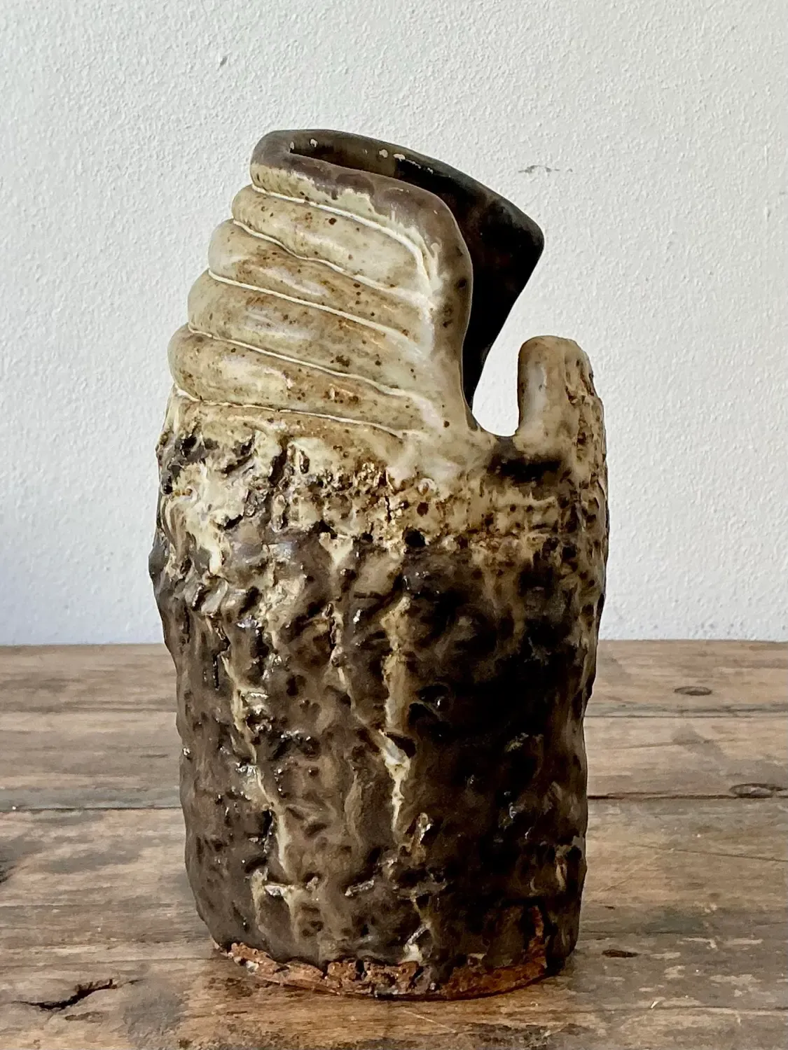 Vintage Original Studio Pottery Coil Vase — additional photo 7