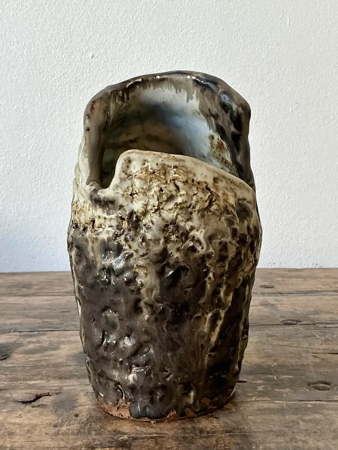Vintage Original Studio Pottery Coil Vase — additional photo 8