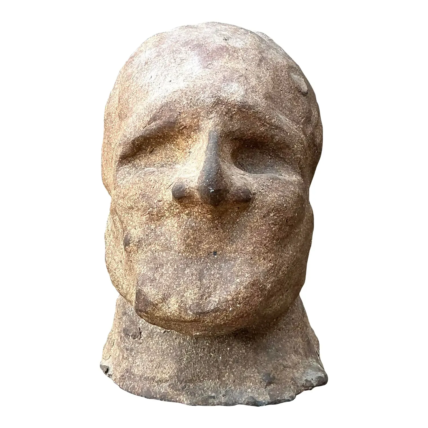 Vintage Original Studio Pottery Head Sculpture — additional photo 1