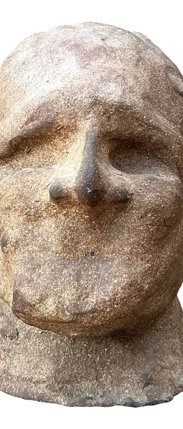 Vintage Original Studio Pottery Head Sculpture
