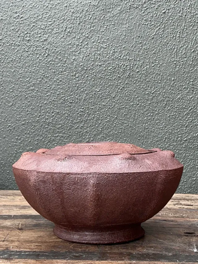 Vintage Original Studio Pottery Lidded Bowl - Pottery, 8.25W x 4.25H — additional photo 4