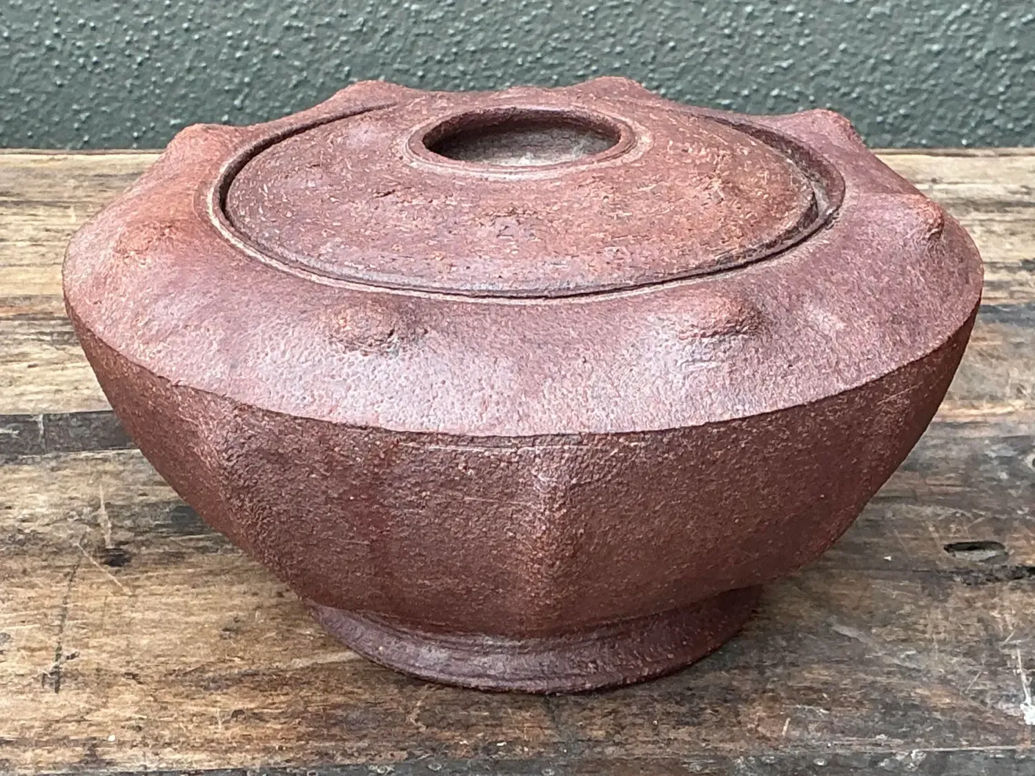 Vintage Original Studio Pottery Lidded Bowl - Pottery, 8.25W x 4.25H — additional photo 7