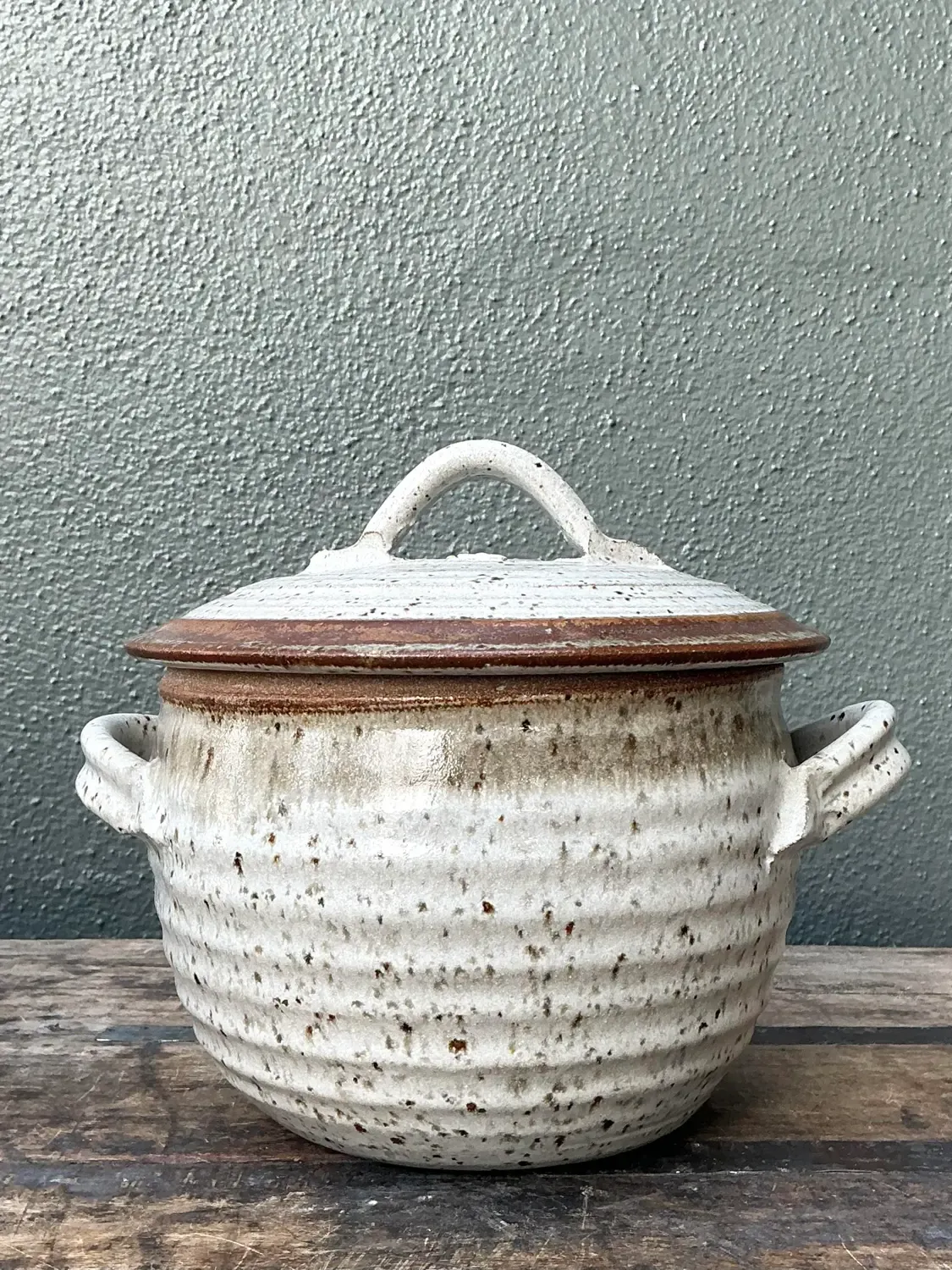 Vintage Original Studio Pottery Lidded Steam Pot — additional photo 2