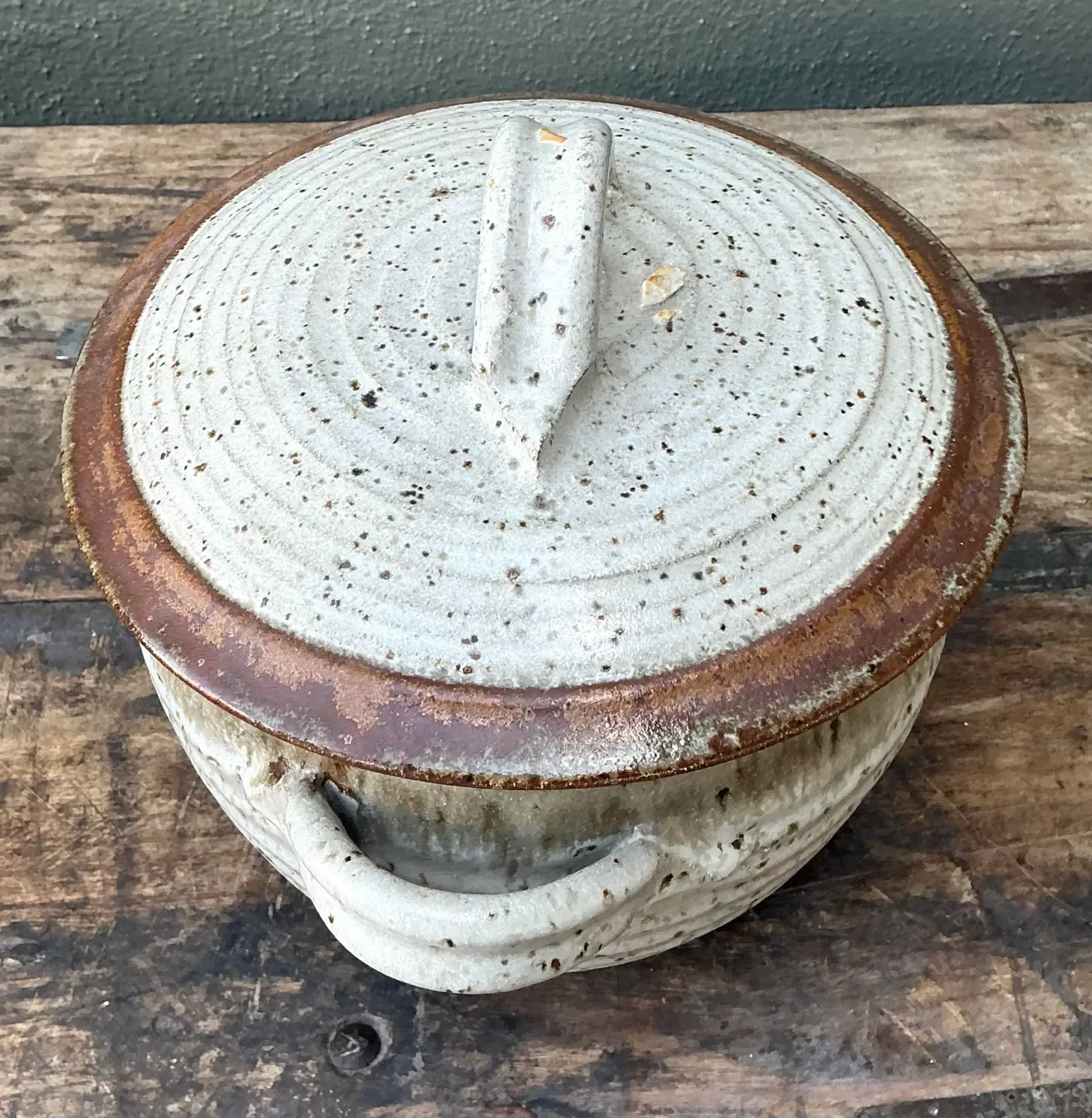 Vintage Original Studio Pottery Lidded Steam Pot — additional photo 4