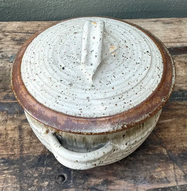 Vintage Original Studio Pottery Lidded Steam Pot — additional photo 4