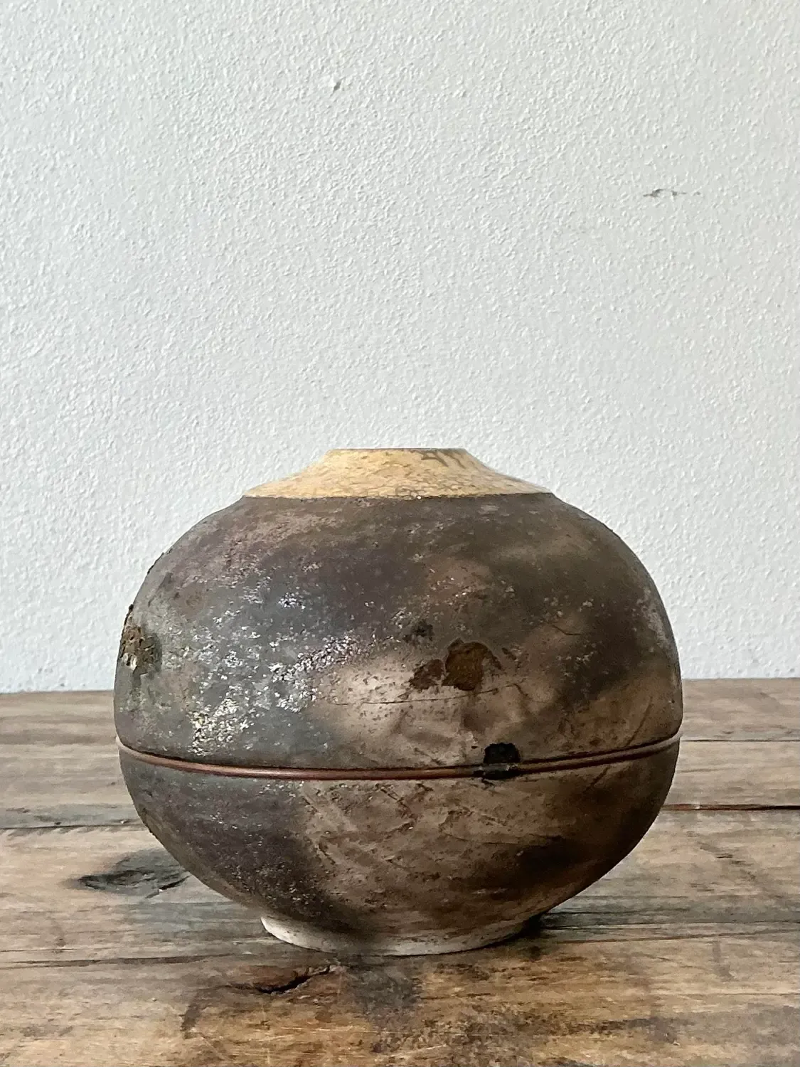 Vintage Original Studio Pottery Lunar Vase — additional photo 1