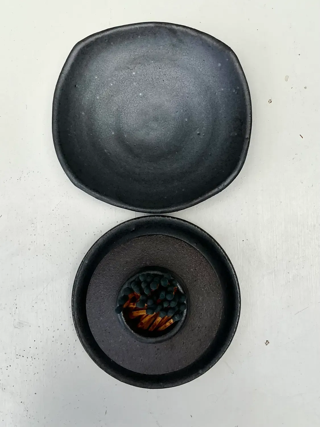 Vintage Original Studio Pottery Match Strike Set — additional photo 5