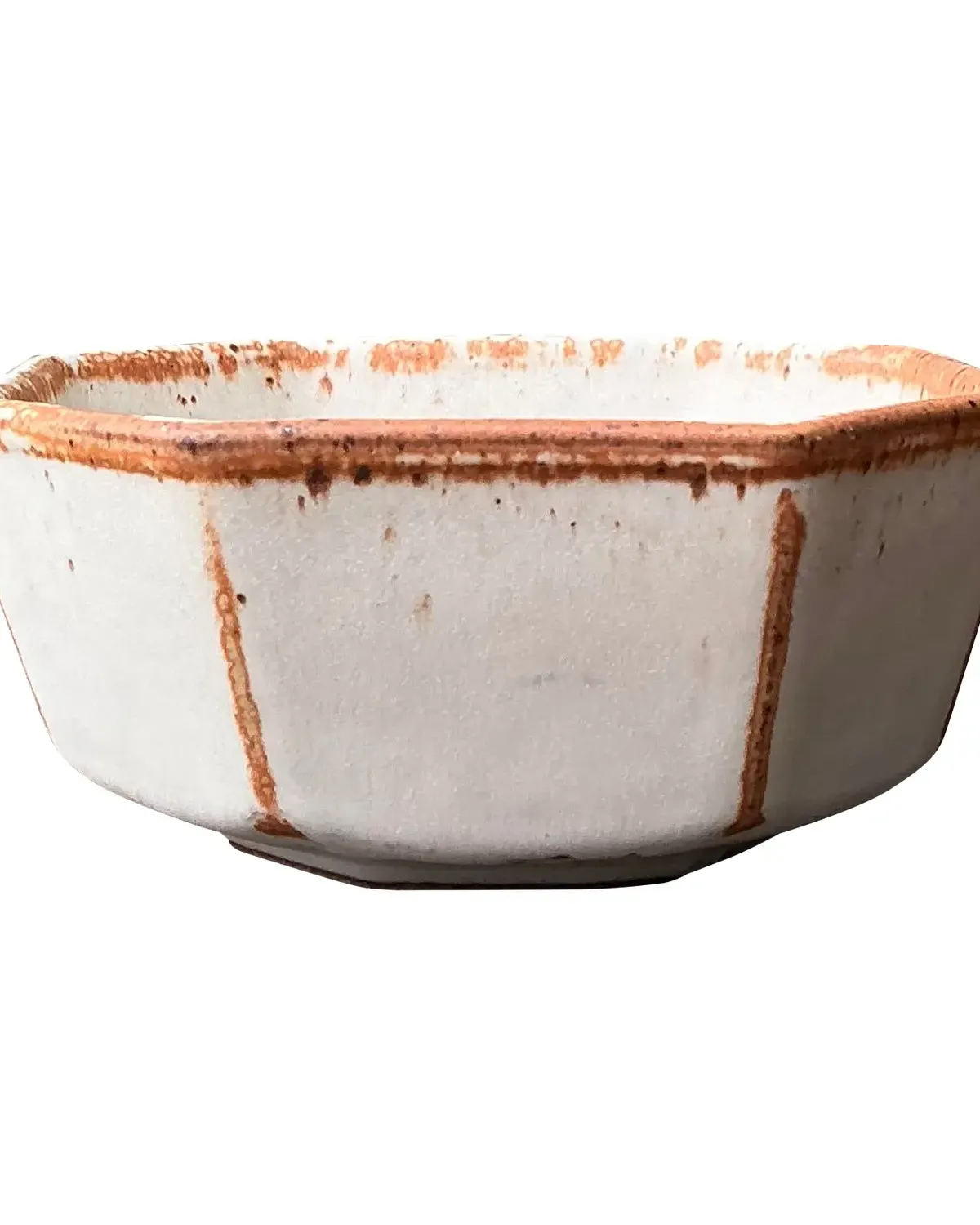 Vintage Original Studio Pottery Octagon Bowl