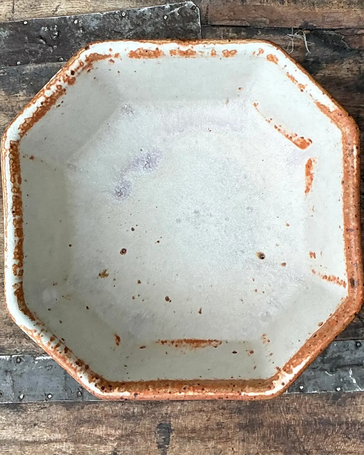 Vintage Original Studio Pottery Octagon Bowl — additional photo 5