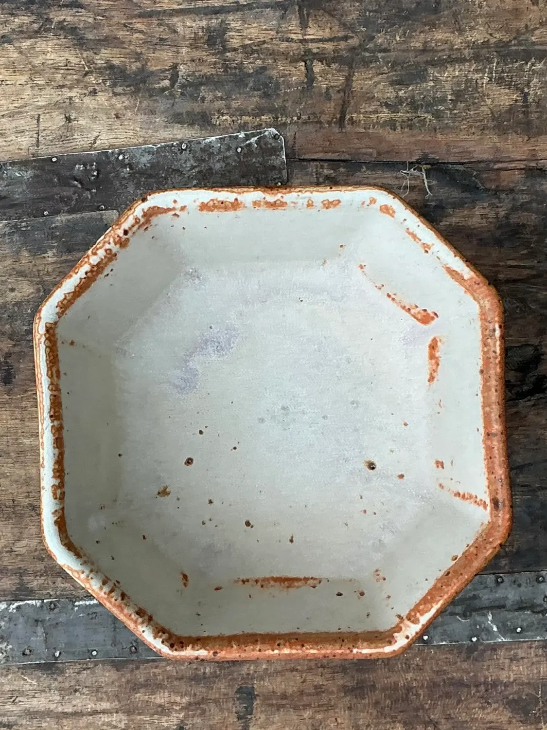 Vintage Original Studio Pottery Octagon Bowl — additional photo 6
