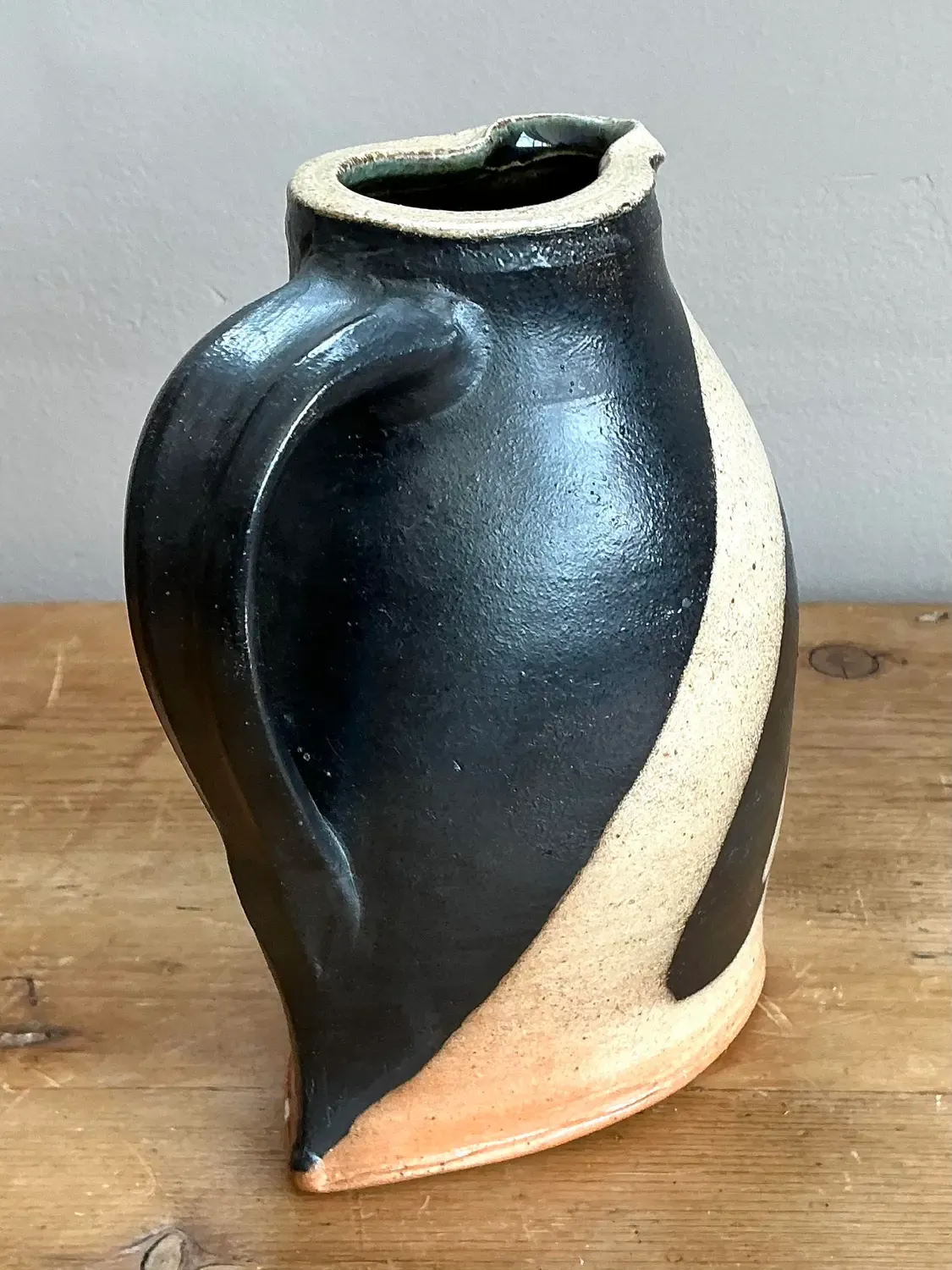 Vintage Original Studio Pottery Pitcher - Pottery, 5.25W x 7H — additional photo 6