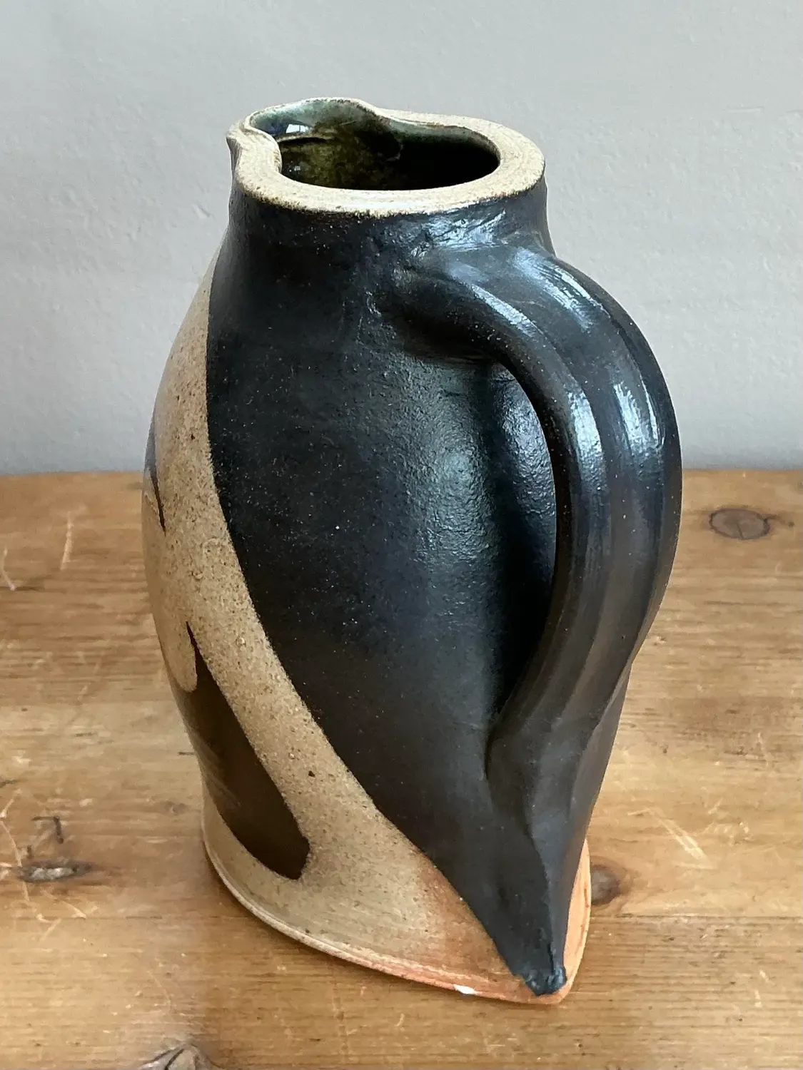 Vintage Original Studio Pottery Pitcher - Pottery, 5.25W x 7H — additional photo 8