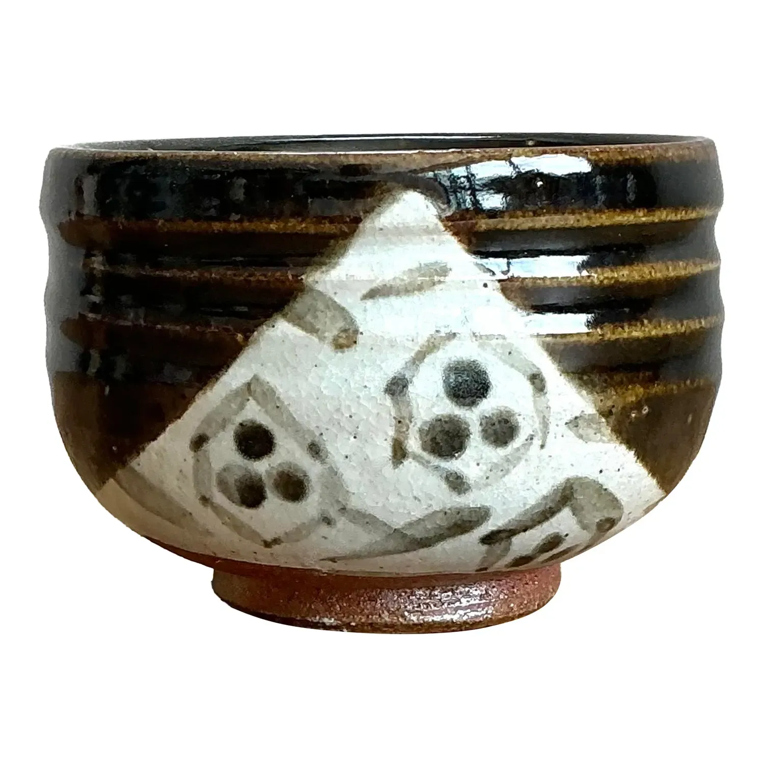 Vintage Original Studio Pottery Ribbed Bowl — additional photo 1