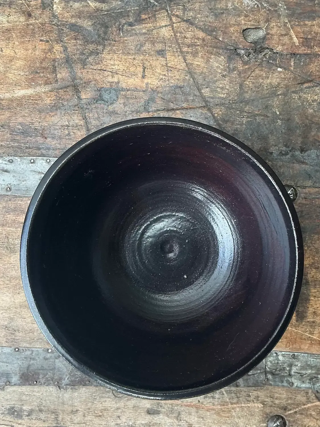 Vintage Original Studio Pottery Shadow Glaze Bowl — additional photo 4