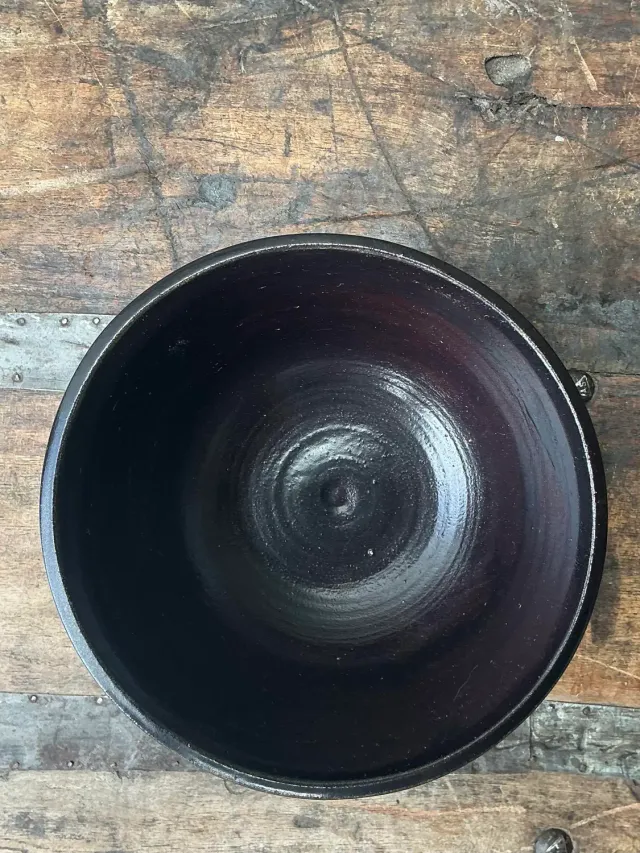 Vintage Original Studio Pottery Shadow Glaze Bowl — additional photo 4