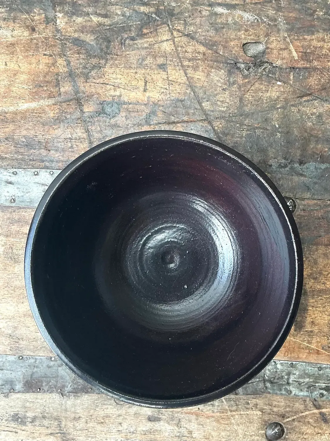 Vintage Original Studio Pottery Shadow Glaze Bowl — additional photo 6