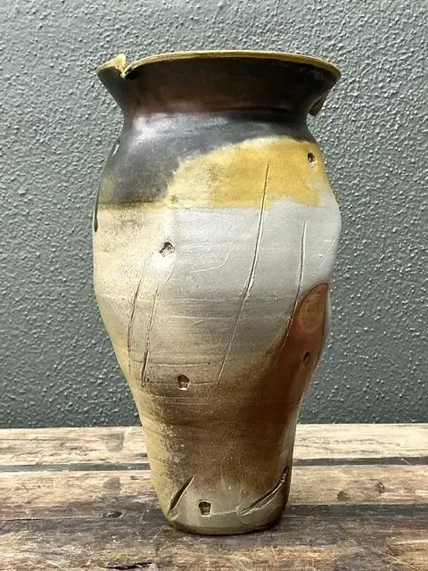 Vintage Original Studio Pottery Skull Vase — additional photo 7