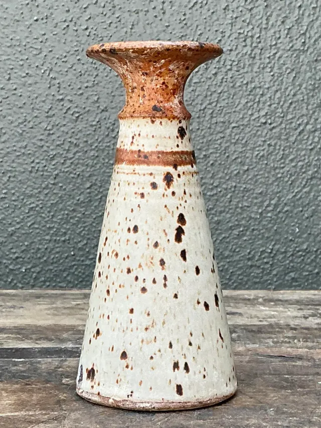 Vintage Original Studio Pottery Stripe Vase — additional photo 2