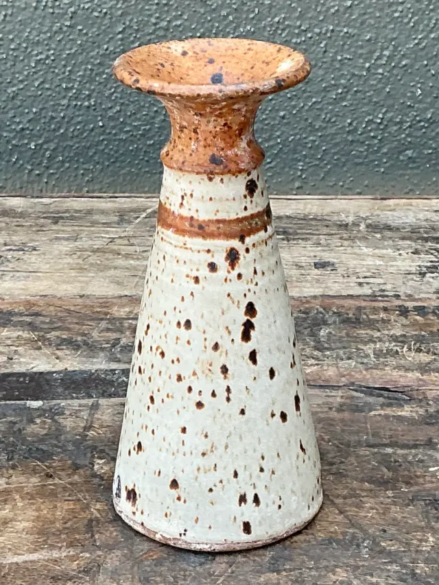 Vintage Original Studio Pottery Stripe Vase — additional photo 4