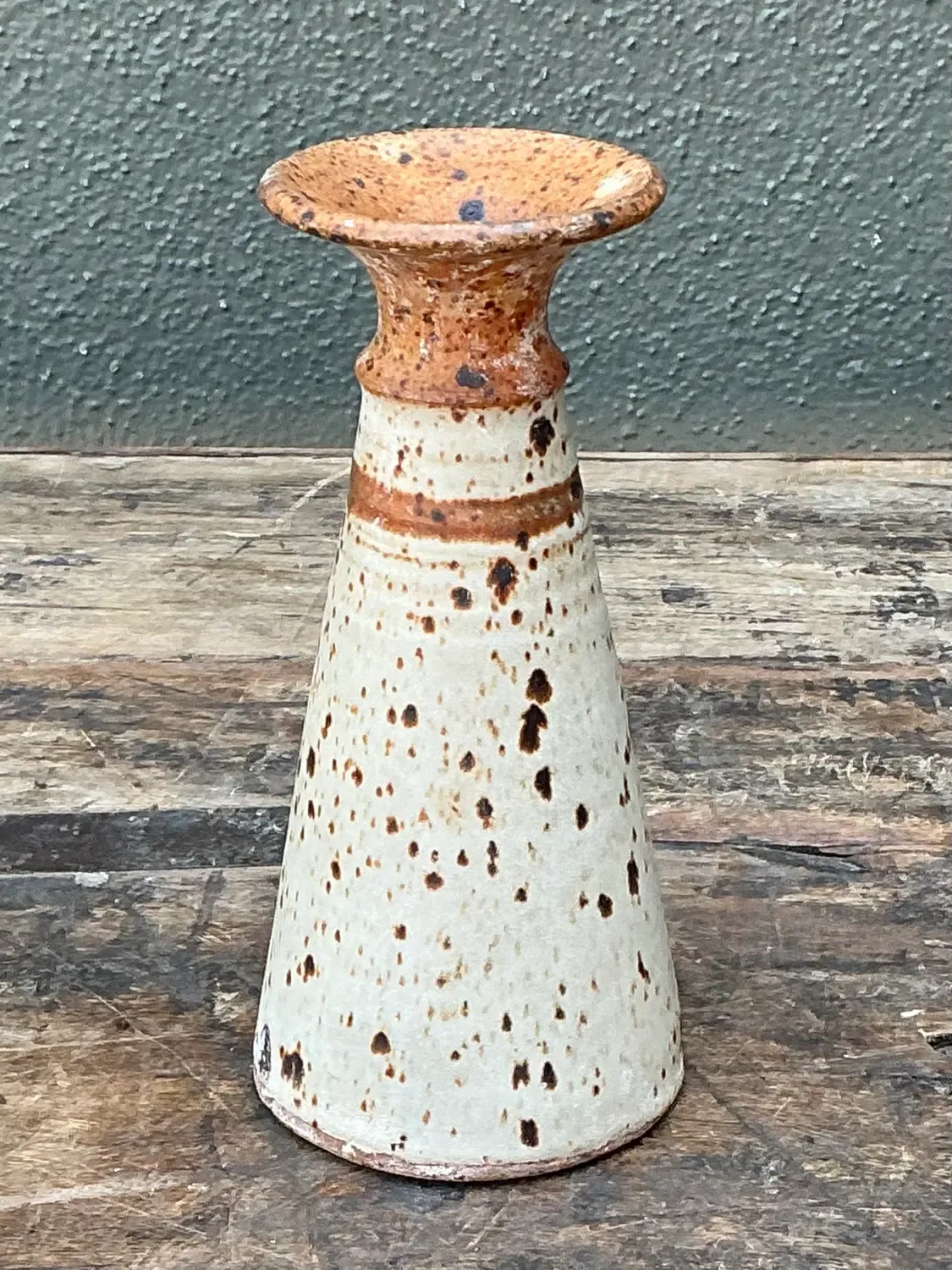Vintage Original Studio Pottery Stripe Vase — additional photo 5