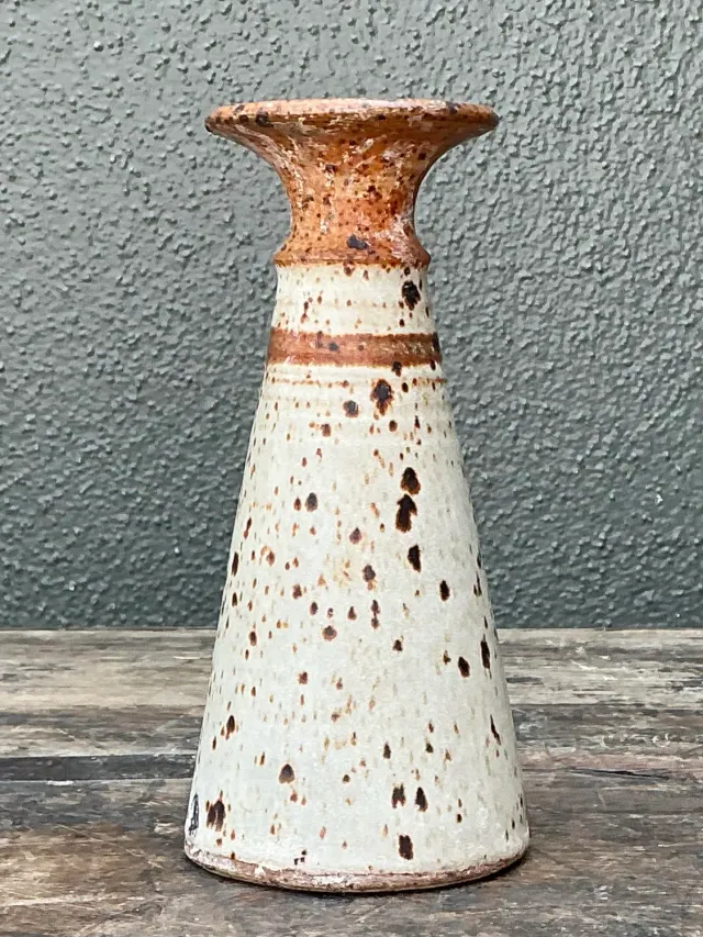 Vintage Original Studio Pottery Stripe Vase — additional photo 6