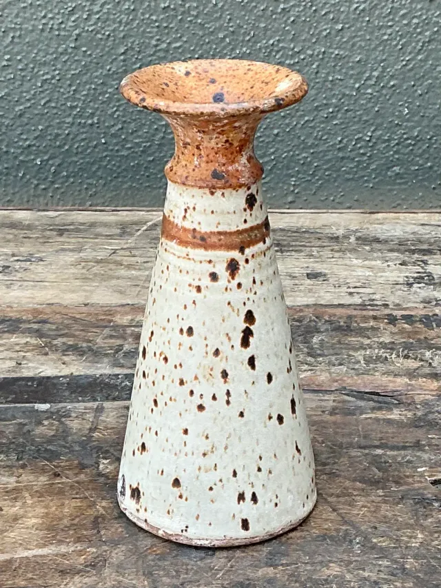 Vintage Original Studio Pottery Stripe Vase — additional photo 8